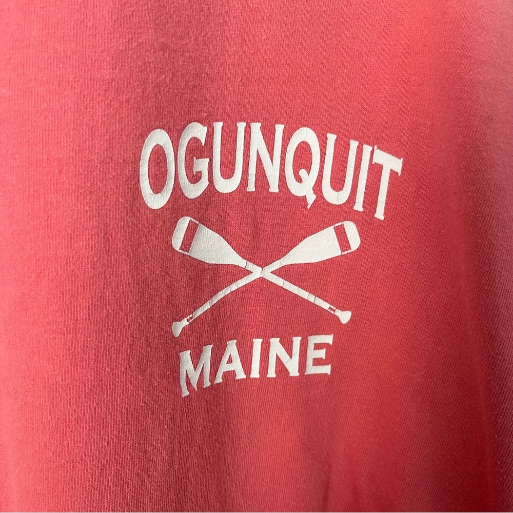 Ogunquit Maine Long Sleeve Shirt In Coral View 4